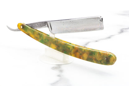 5/8" Vintage Restored Kanan Bros Blue Steel Special Straight Razor