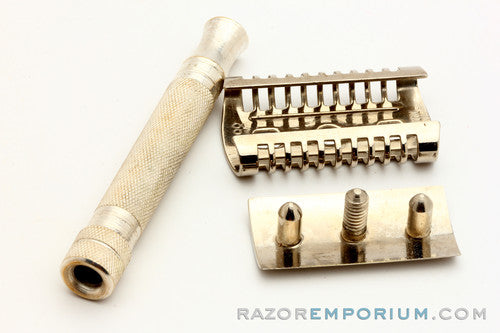 LeCoq Cagehead Safety Razor w\ Combination Set in Case | Made in France