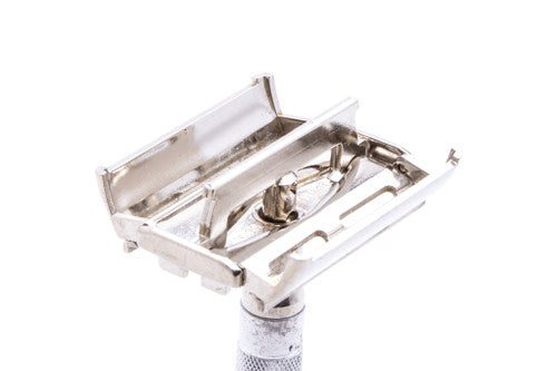 1951 W3 Gillette Black Tip DE Super Speed Safety Razor | Original Condition