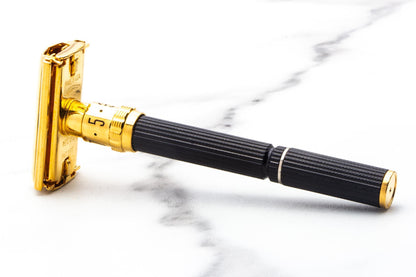 1975 V2 Gillette Adjustable Super 109 Double Edge Safety Razor | 24K Gold Revamp