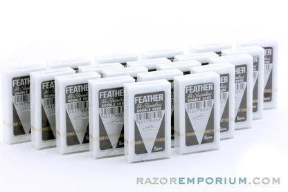 Feather Hi-Stainless Double Edge (DE) Blades
