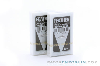 Feather Hi-Stainless Double Edge (DE) Blades