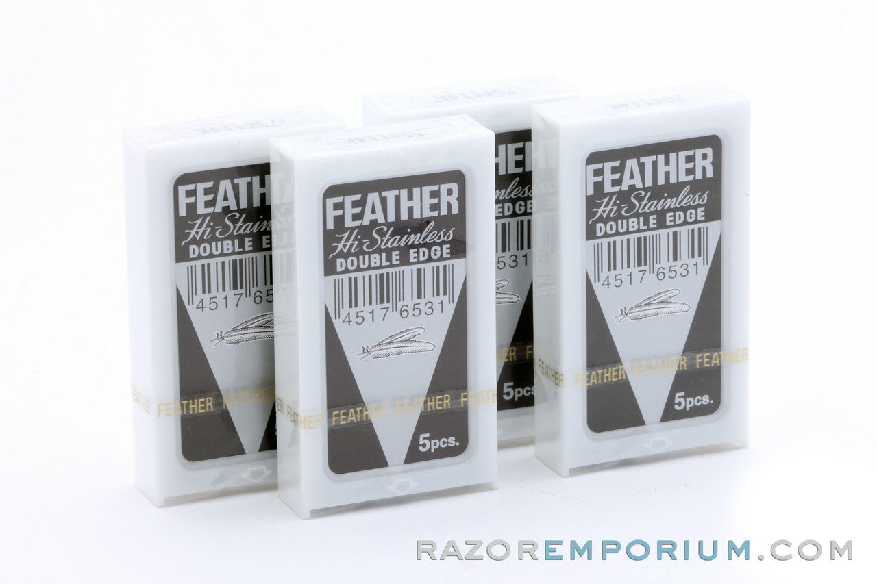 Feather Hi-Stainless Double Edge (DE) Blades
