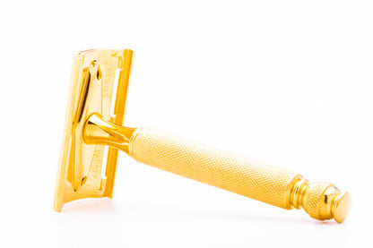 1940's Gillette Ball End Tech DE Safety Razor | 24k Gold Revamp