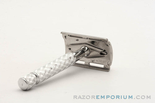 Gillette 1960s Ball End Tech Spiral Handle Razor with Etched Logo Cap - Made in England