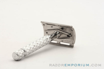 Gillette 1960s Ball End Tech Spiral Handle Razor with Etched Logo Cap - Made in England