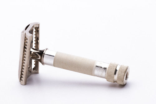 1940's Pomco Diagonal Slant & Straight Double Edge Safety Razor