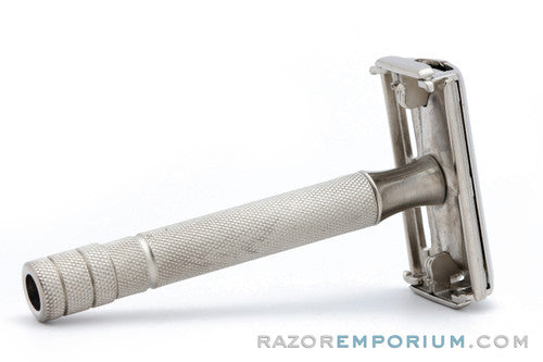 1940's Gillette Super Speed Safety Razor Original Nickel - Excellent