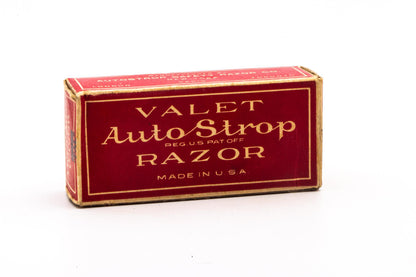 1930's Valet Auto-Strop Razor Set in Original Cardboard Box | Factory Nickel Revamp