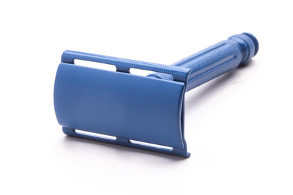 1940's Gillette Contract Ball End Tech Double Edge Safety Razor | Blue