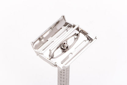 1954 Z2 Gillette Flare Tip Super Speed Safety Razor | Rhodium Revamp