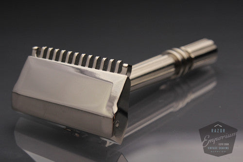 Gem 1930's Micromatic TTO Single Edge Safety Razor * Nickel REVAMPED