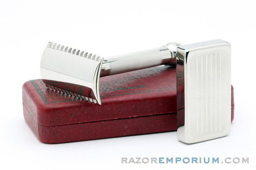1920's Gillette Old Type DE Razor Lady's Debutante Set | Nickel Revamp