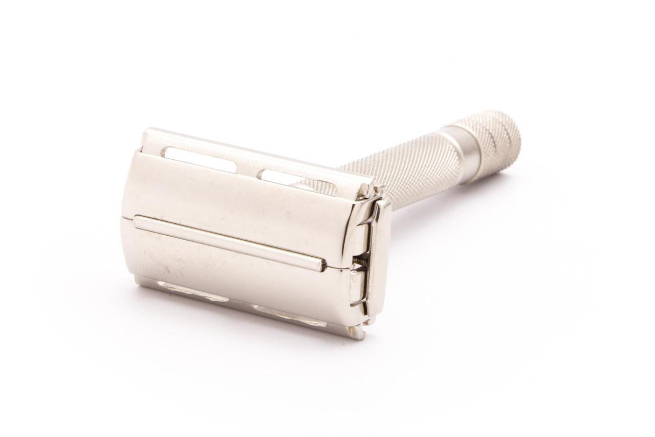 1940's Gillette Ranger Tech Double Edge Safety Razor | Factory Nickel Revamp