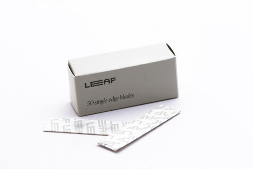 50pc LEAF Single Edge Blades